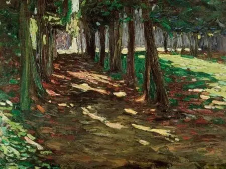 Saint-Cloud Park, gölgeli yol - Vassily Kandinsky