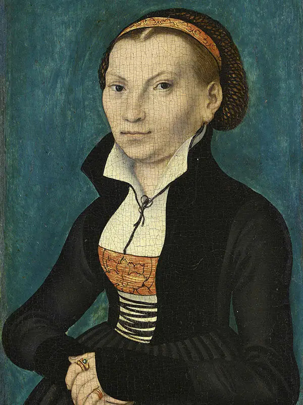 Catherine de Bora, yarım vücut, sağa dönük - Lucas Cranach the Elder