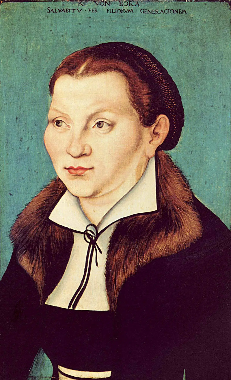 Katharina von Bora Portresi - Lucas Cranach the Elder