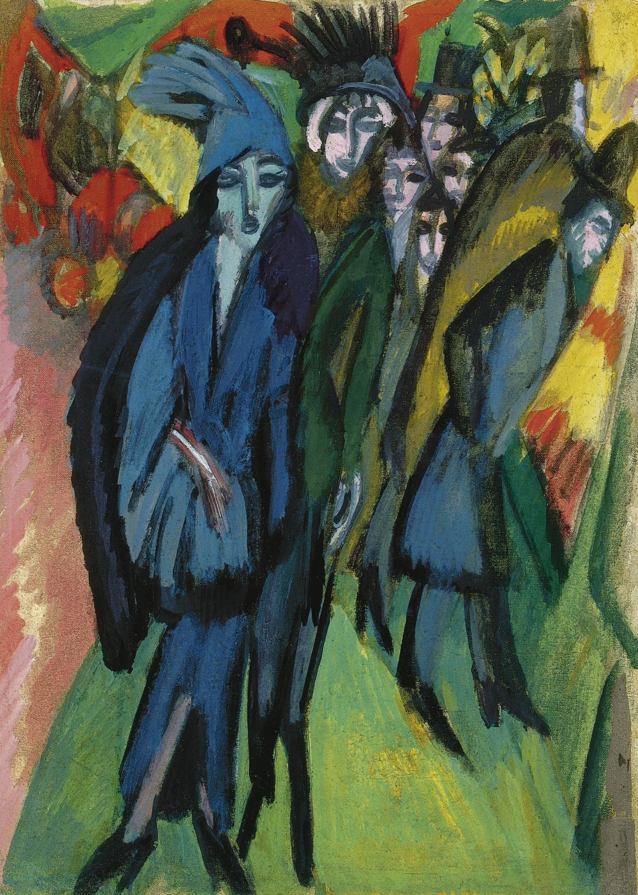 Rue à Berlin - Ernst Ludwig Kirchner