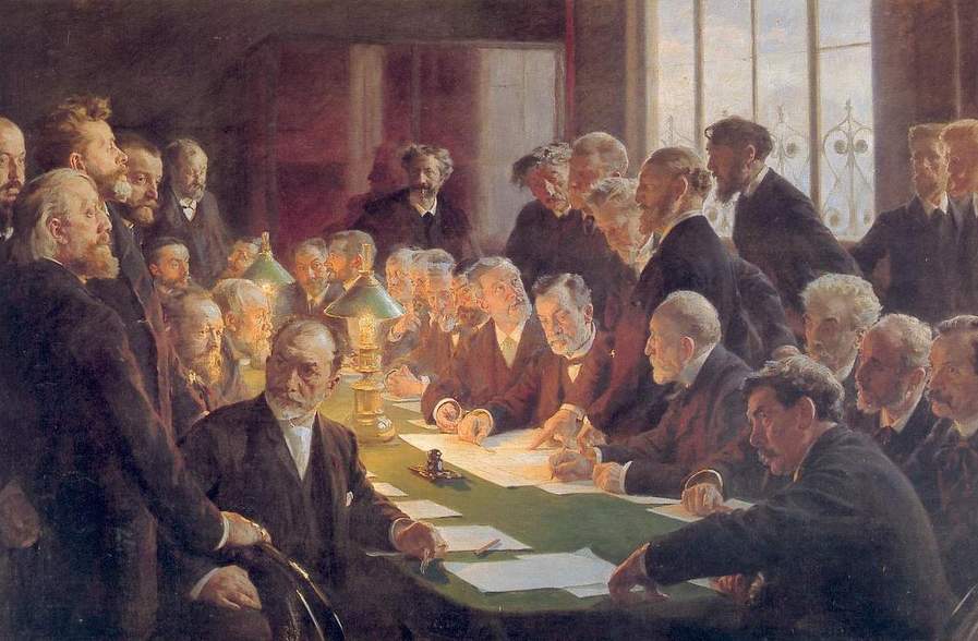 Kopenhag'daki Fransız Sanat Sergisi Komitesi 1888 - Peder Severin Krøyer