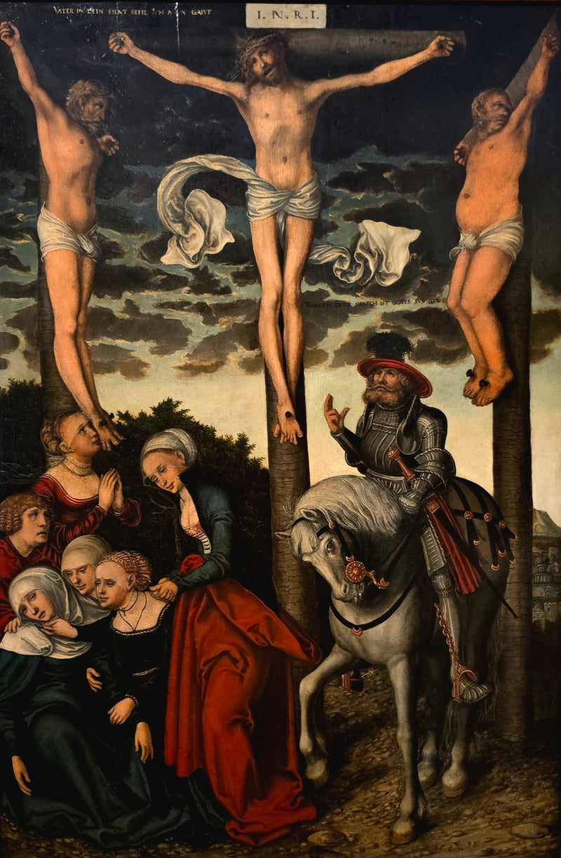 Çarmıha Geriliş ve Dönmüş Kaptan - Lucas Cranach the Elder