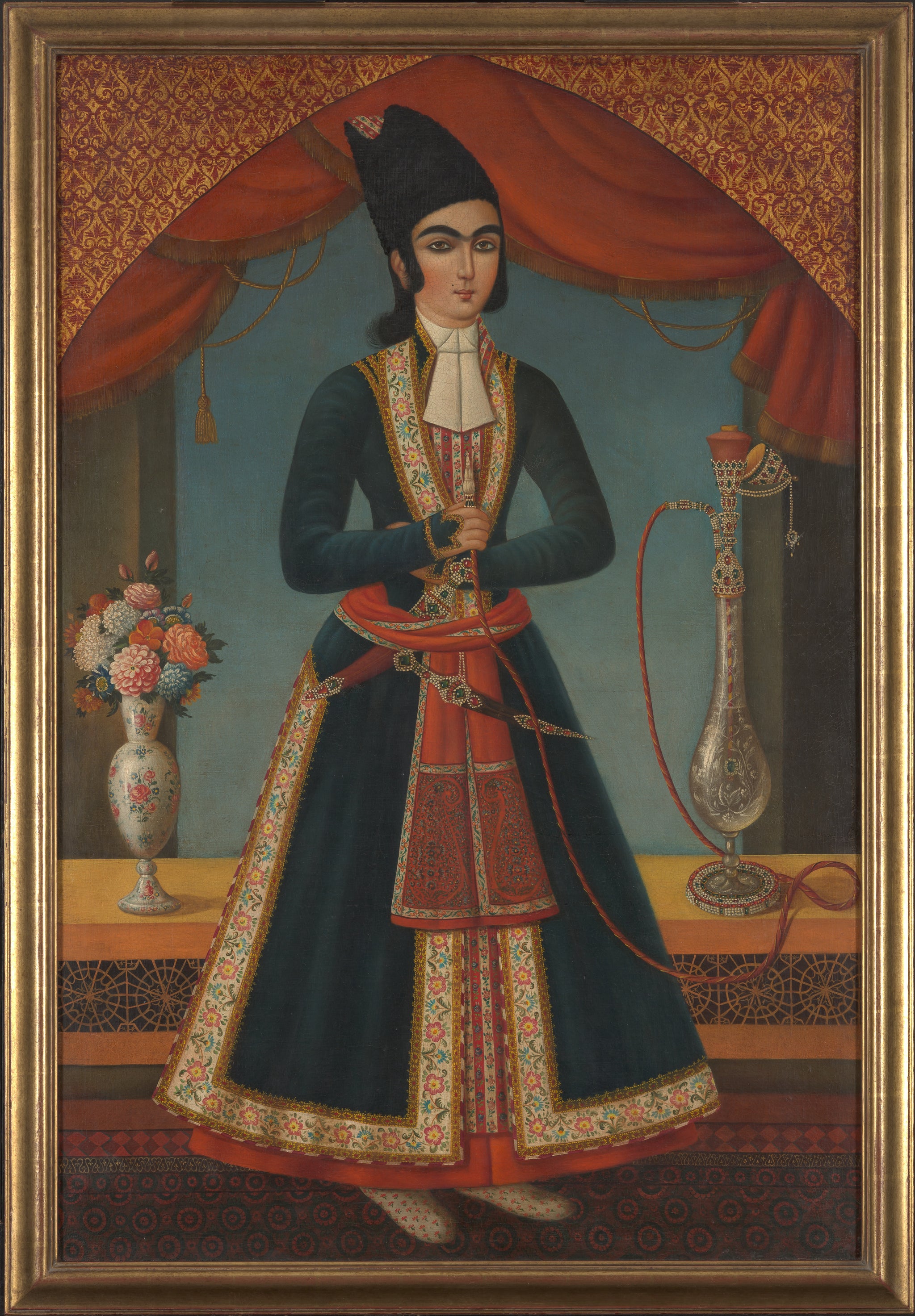 Portrait d’un jeune prince, Atelier persan anonyme, ca. 1820