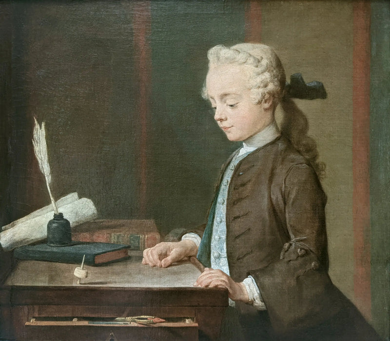 Çocuk ve emzik - Jean Simeón Chardin