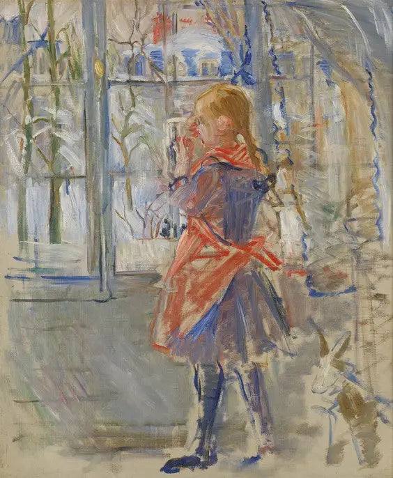 Kırmızı Önlüklü Çocuk - Berthe Morisot