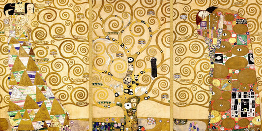🌳✨ Yaşam Ağacı – Stoclet Frizi – Gustav Klimt (1905–1909)