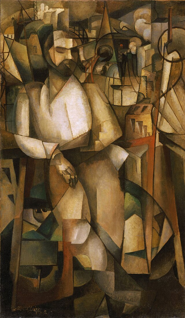 Reproduction du tableau « L’Homme au balcon – Albert Gleizes » par Alpha Reproduction en peinture à l’huile
