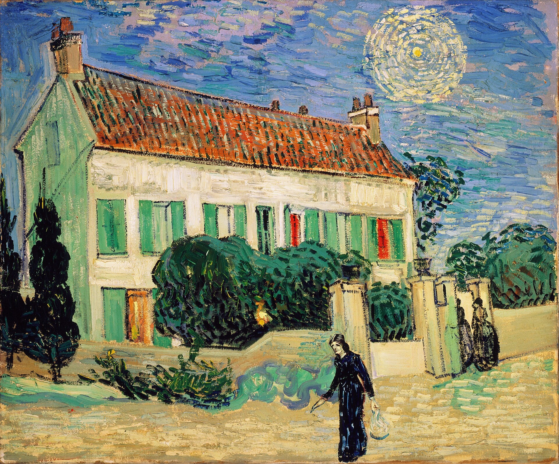Beyaz Ev, gece - Vincent van Gogh
