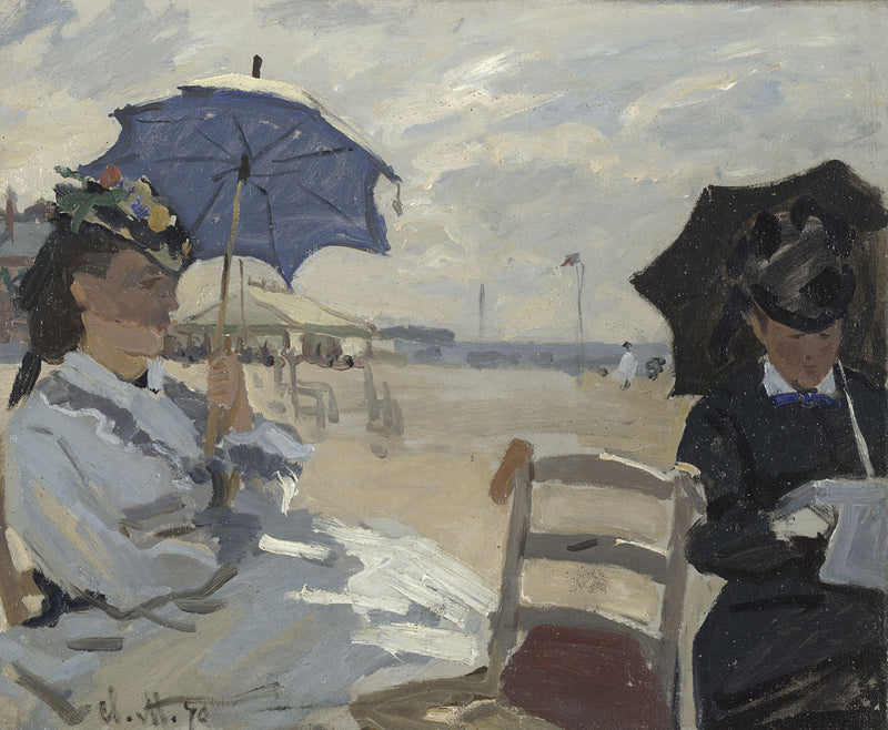 🌤️ Trouville Plajı – Claude Monet (1870)