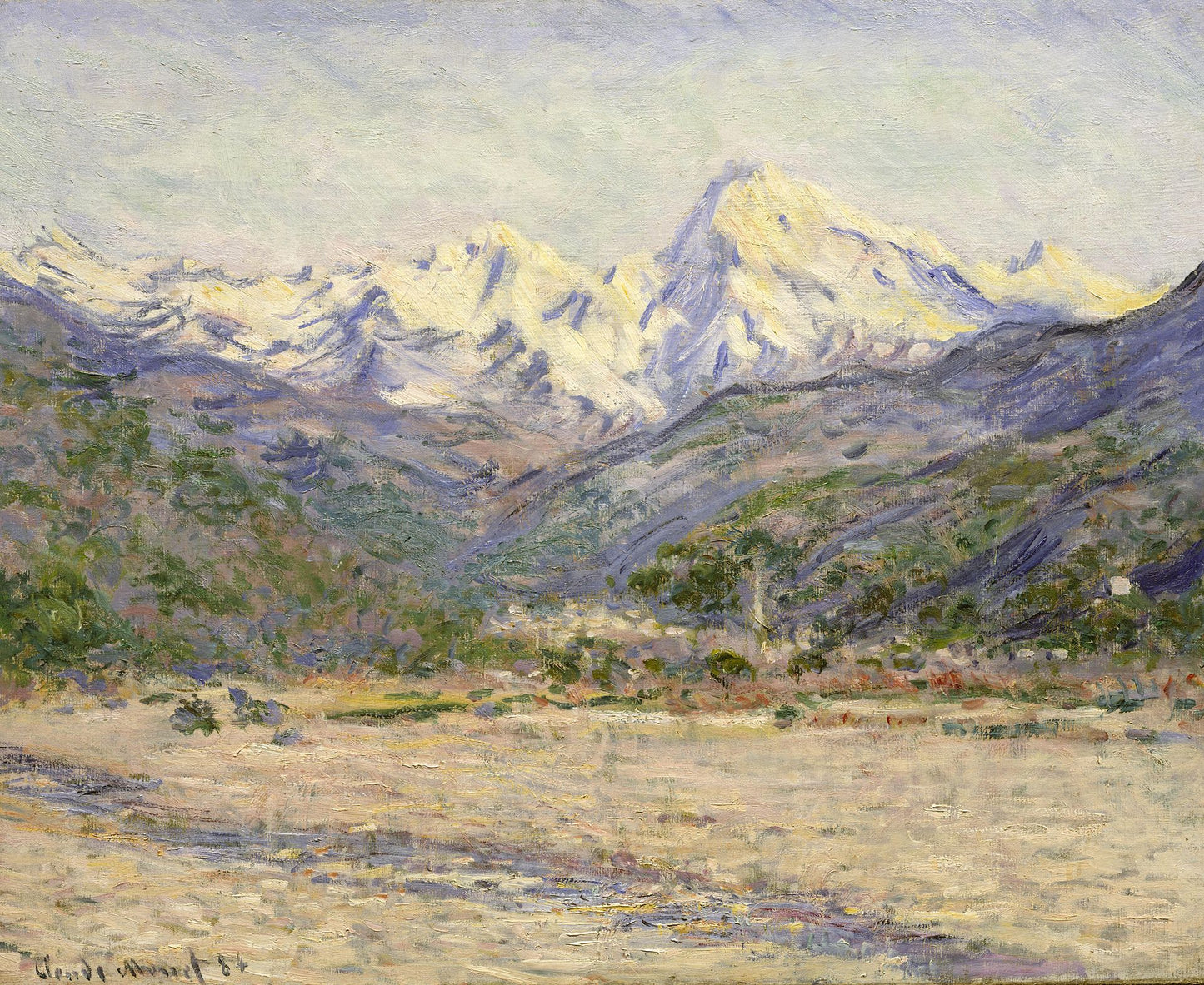 🏔️ Nervia Vadisi – Claude Monet (1884)
