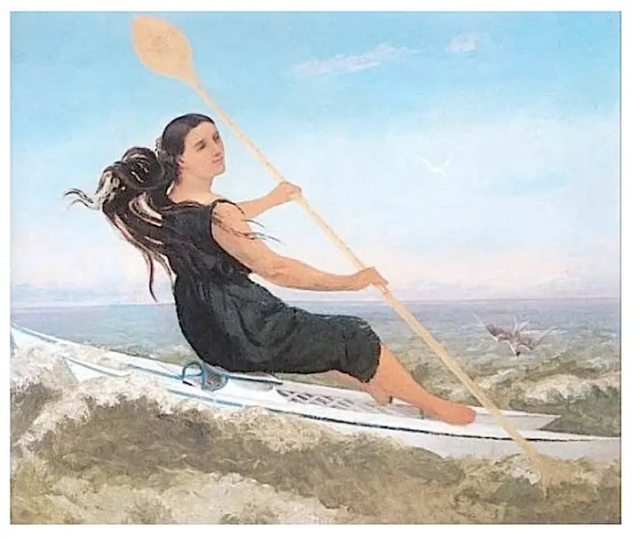 Kadın ve podoskaphe - Gustave Courbet