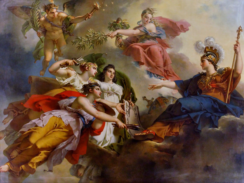 La France sous les traits de Minerve protégeant les Arts - Charles Meynier - Alpha Reproduction