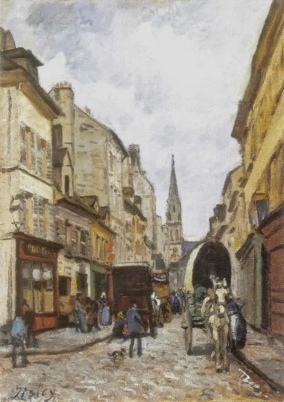 Argenteuil'deki Grand-Rue - Alfred Sisley
