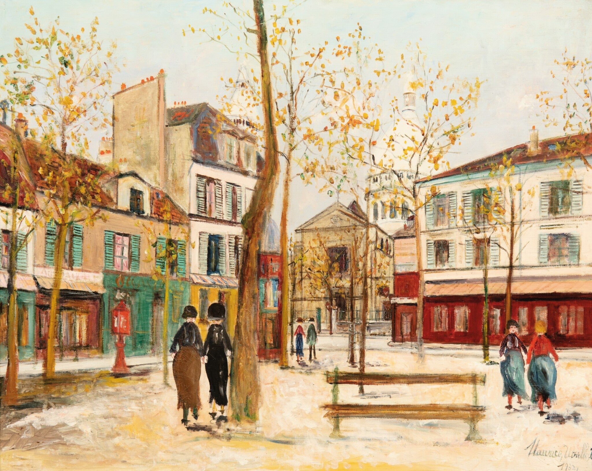 La Place du Tertre à Montmartre - Maurice Utrillo