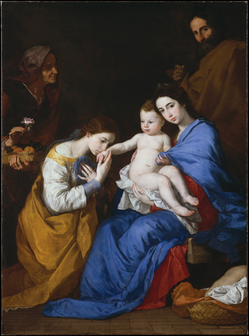 La Sainte Famille avec sainte Anne et sainte Catherine d’Alexandrie - Jusepe de Ribera - Alpha Reproduction
