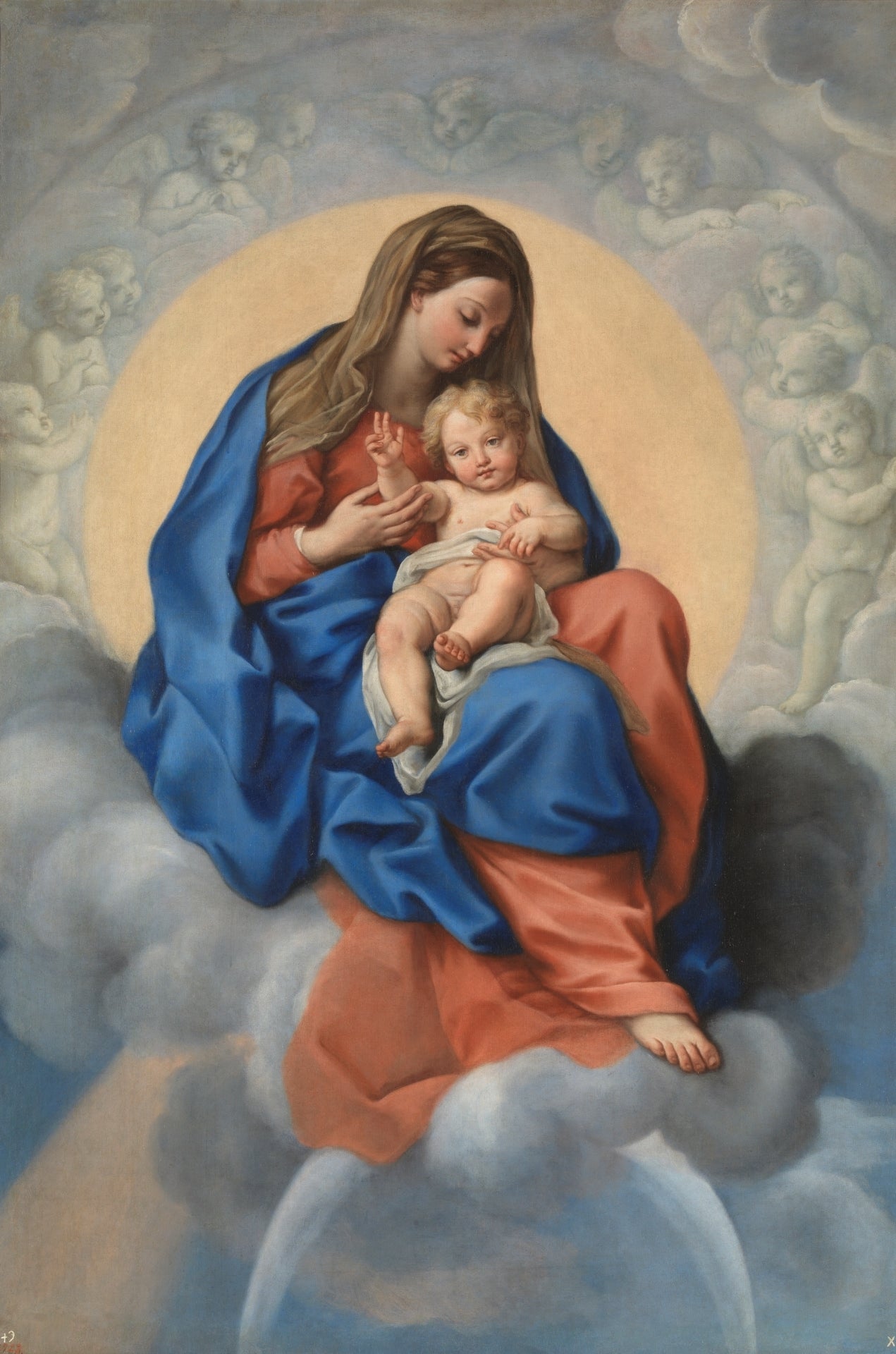 La Vierge et l'Enfant dans la gloire - Carlo Maratta