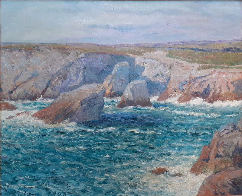 La Crique, kıyı, Quiberon - Maxime Maufra