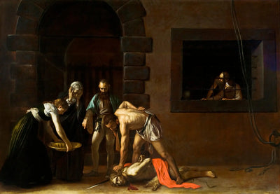 Reproduction du tableau « La Décollation de saint Jean-Baptiste - Le Caravage » par Alpha Reproduction en peinture à l’huile