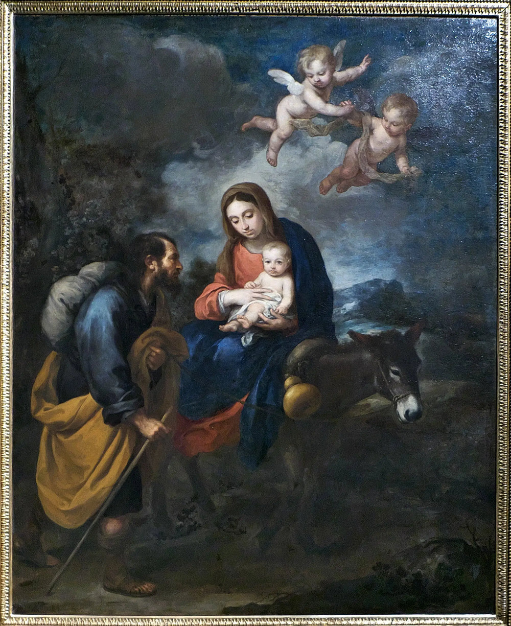 La fuite en Égypte - Bartolomé Esteban Murillo - Alpha Reproduction