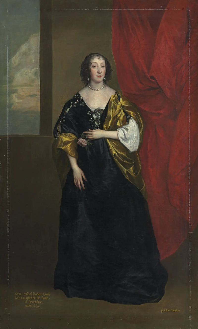 Anne Cavendish, Lady Rich (1612-1638) Portresi - Antoine van Dyck