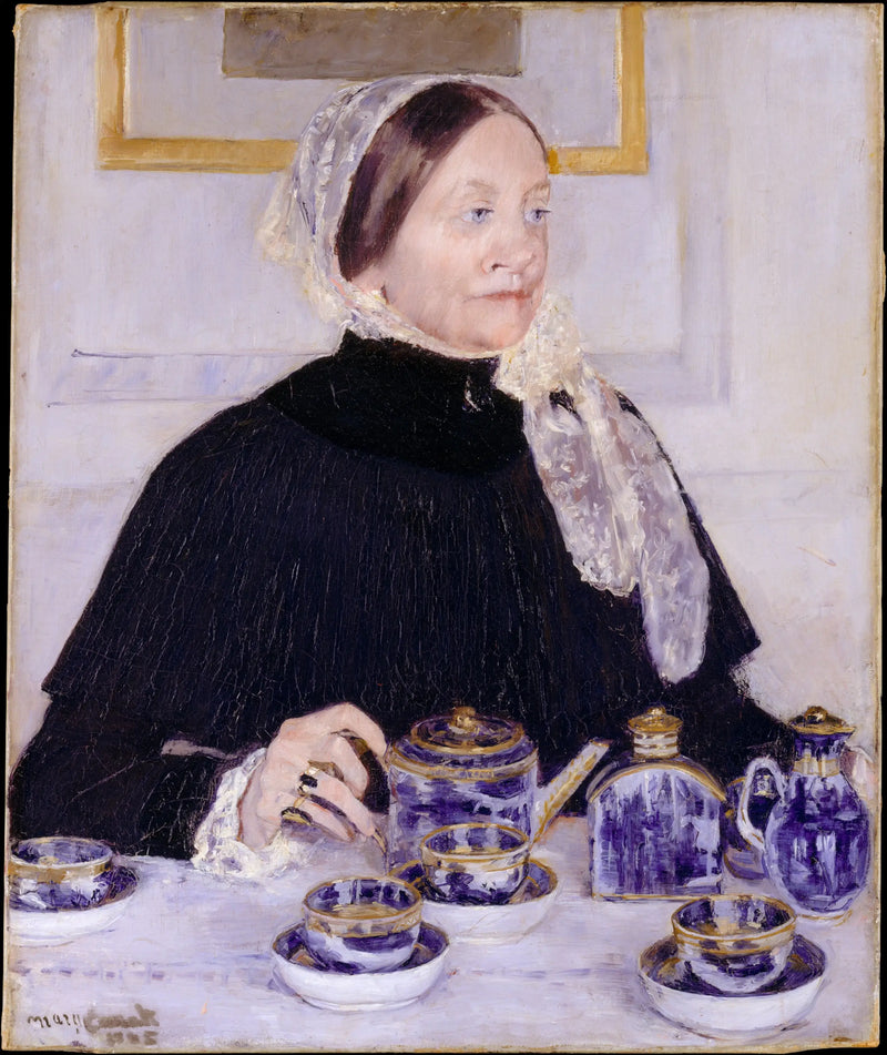 Çay masasında kadın - Mary Cassatt