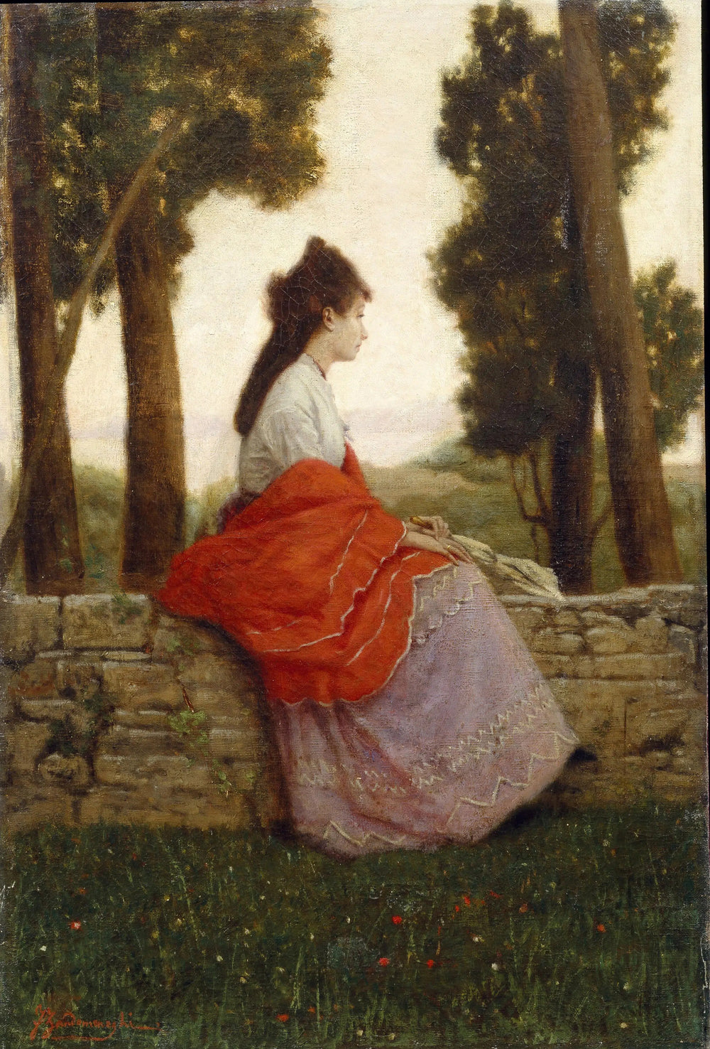 Dame dans le parc - Federico Zandomeneghi - Alpha Reproduction