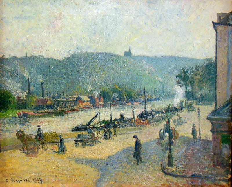 Rouen İskelesi - Camille Pissarro