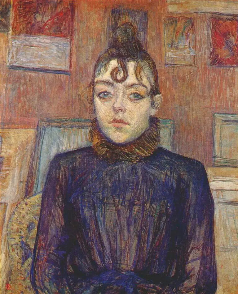 Reproduction du tableau « Fille avec Lovelock - Henri de Toulouse-Lautrec » par Alpha Reproduction en peinture à l’huile
