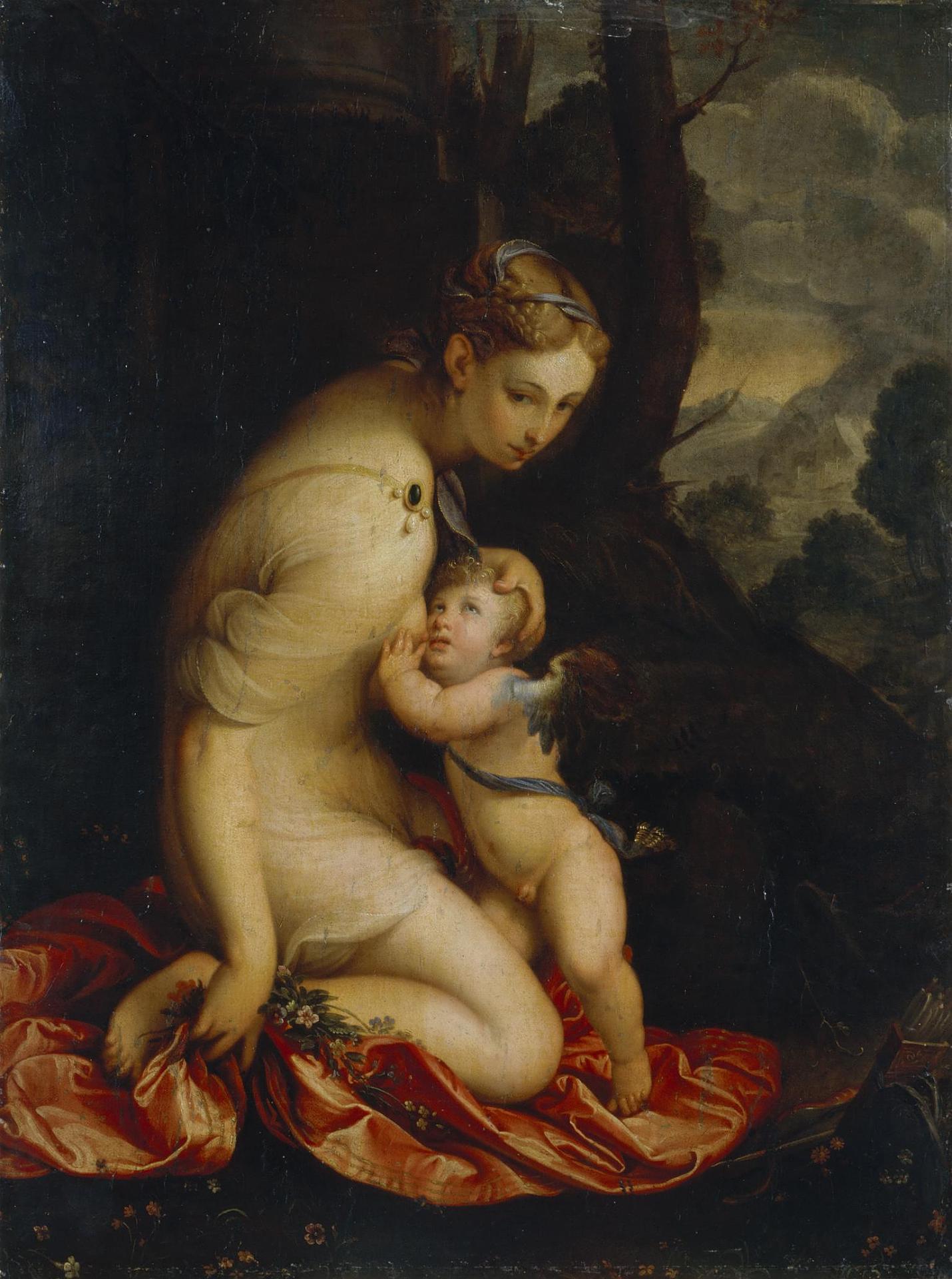 Vénus suçant Cupidon - Lavinia Fontana