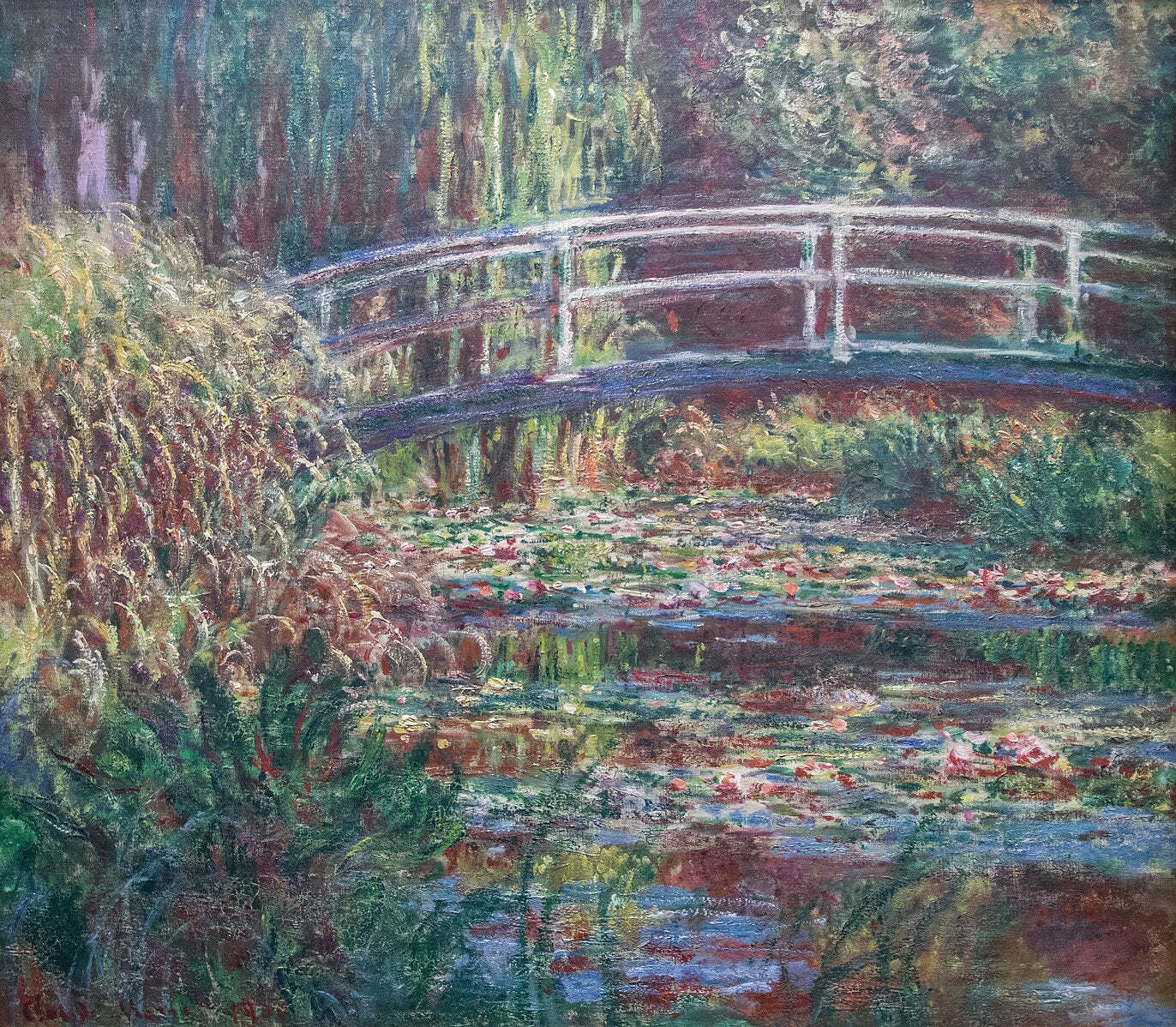 Nilüfer Havuzu, pembe uyum – Claude Monet (yaklaşık 1900–1909)