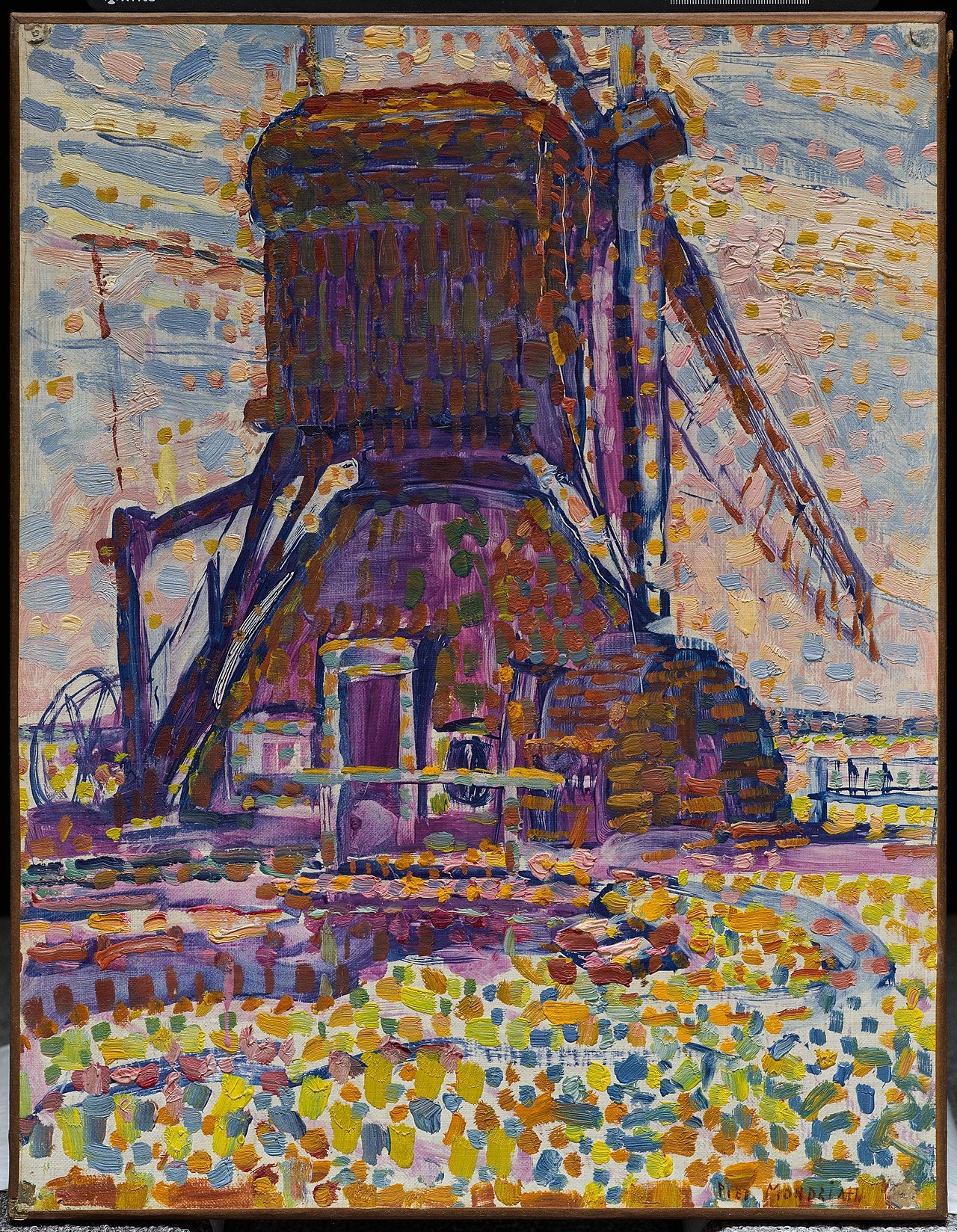 Winkel Değirmeni, noktacı versiyonu - Piet Mondrian