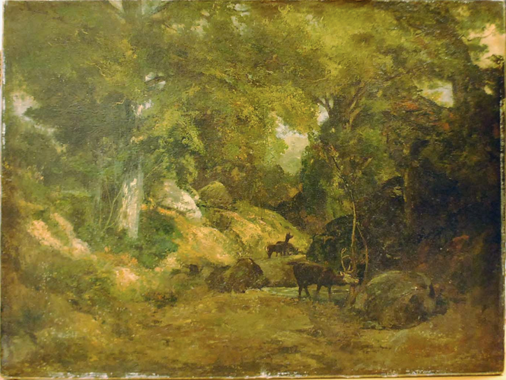 Le Cerf dans la forêt - Gustave Courbet
