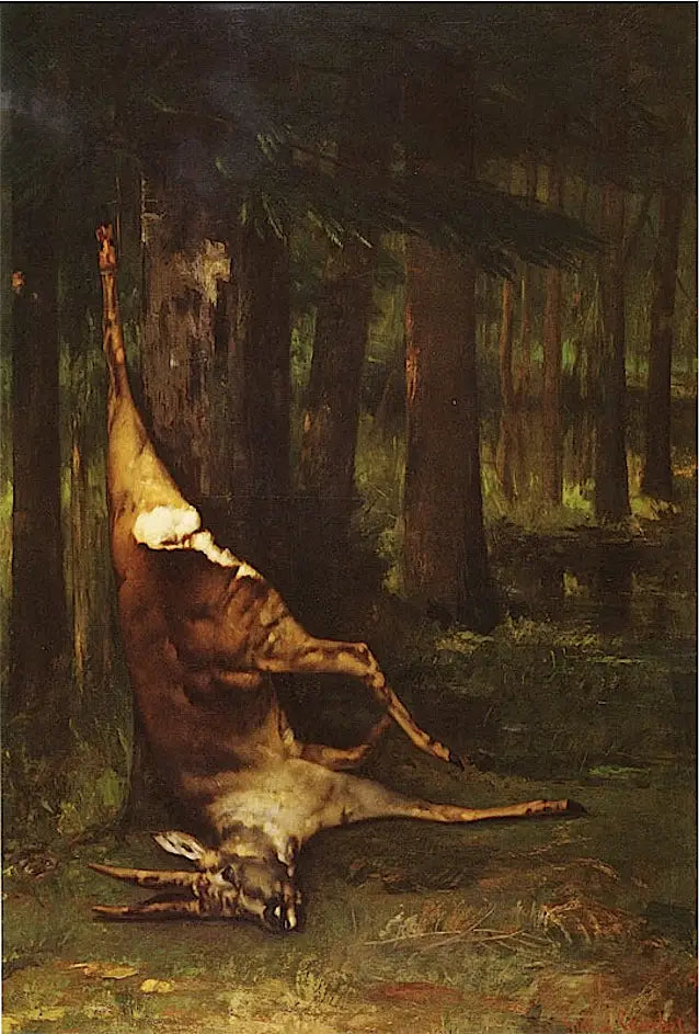 Asılı Geyik - Gustave Courbet