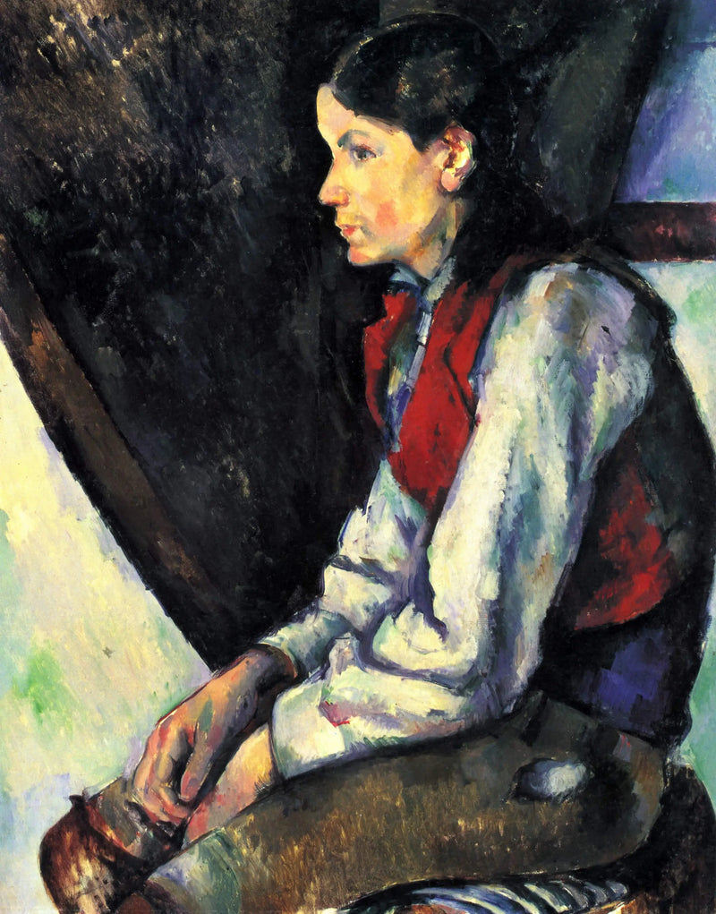 Kırmızı Yelekli Çocuk - Paul Cézanne