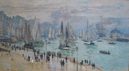 🌊 Le Havre Limanından Çıkan Balıkçı Tekneleri Claude Monet (1874)