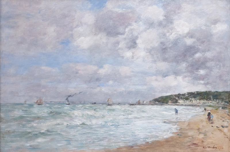 Trouville Kıyısı - Eugène Boudin