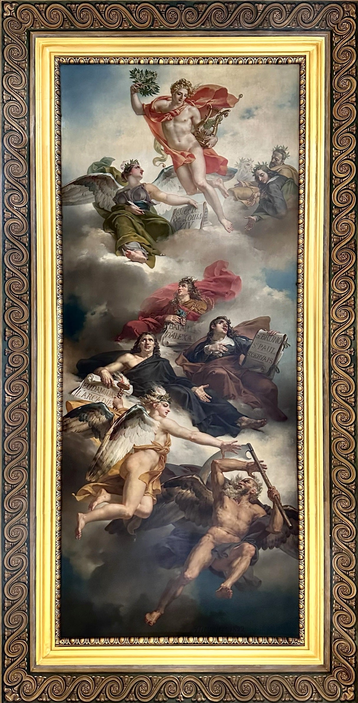 Le Triomphe de la peinture française : apothéose de Poussin, de Le Sueur et de Le Brun - Charles Meynier