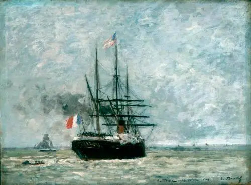 Limandan Çıkış - Eugène Boudin