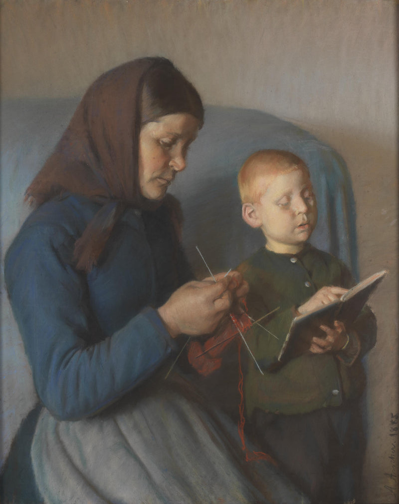 Lektien inceleniyor - Anna Ancher