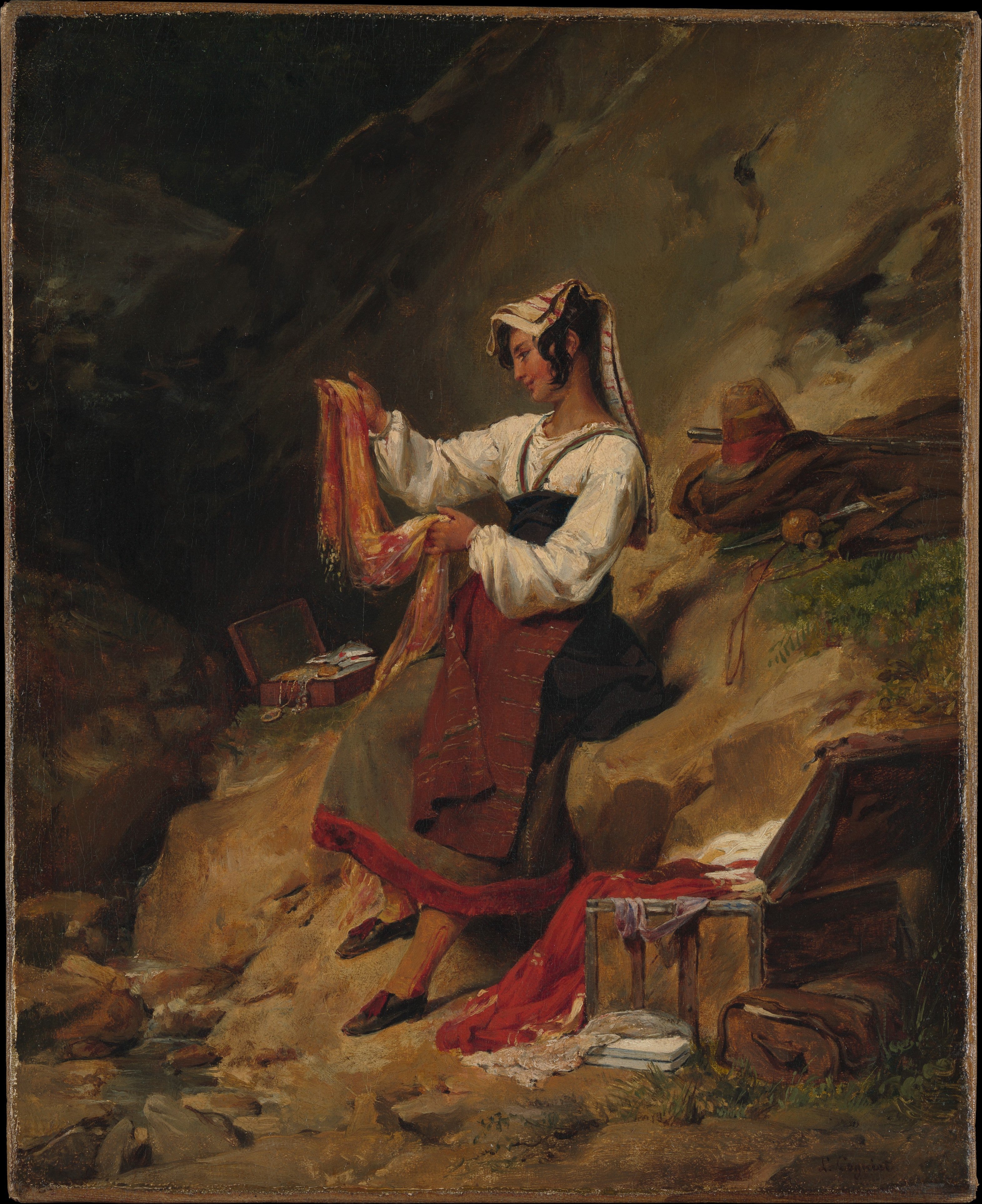 L'épouse du brigand italien - Léon Cogniet