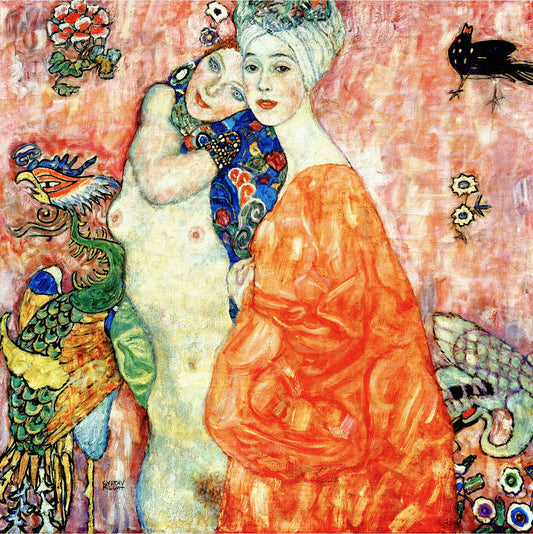💖✨ Arkadaşlar – Gustav Klimt (1916–1917 civarı)