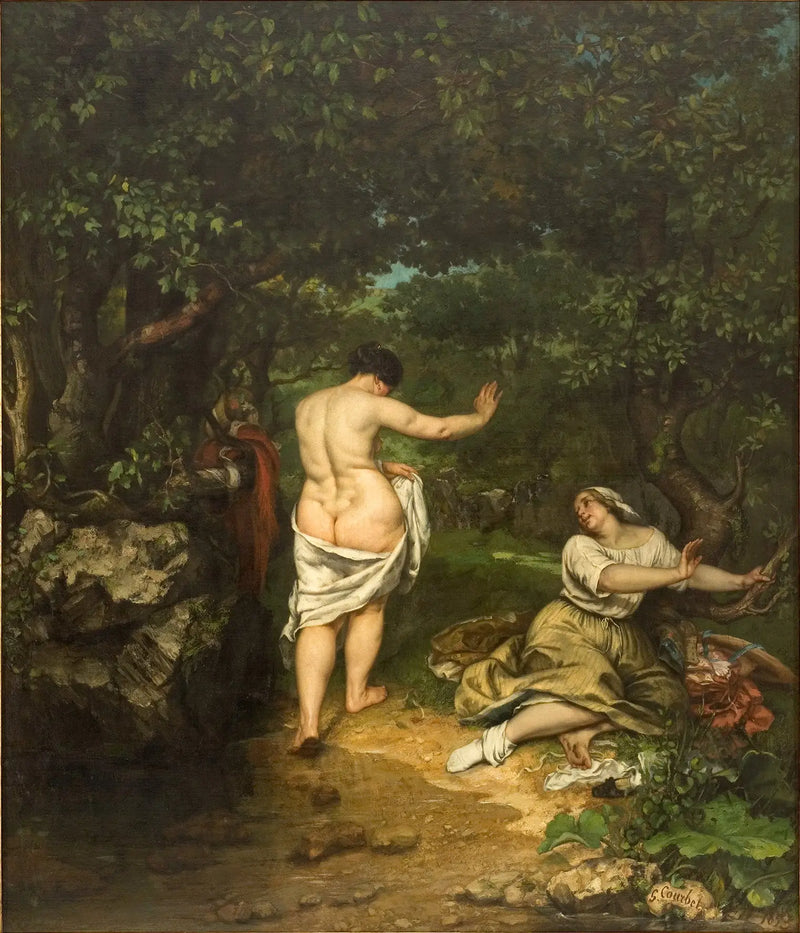 Yüzücüler - Gustave Courbet