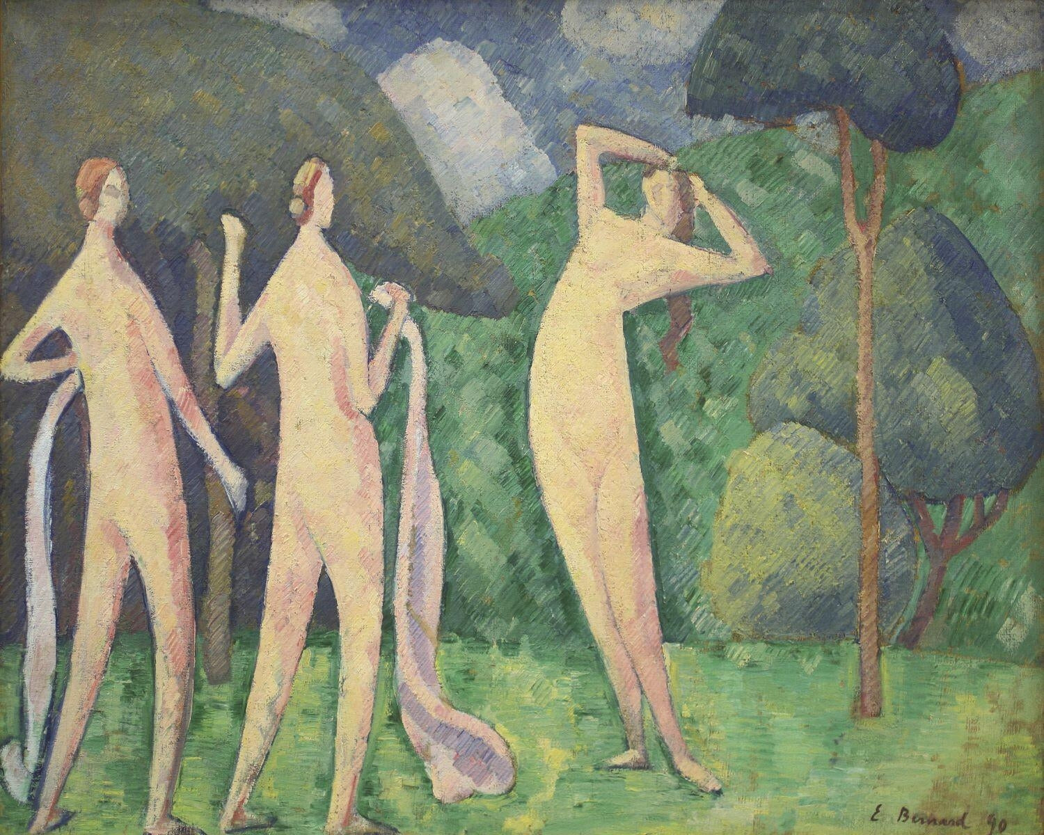 Les Baigneuses - Émile Bernard