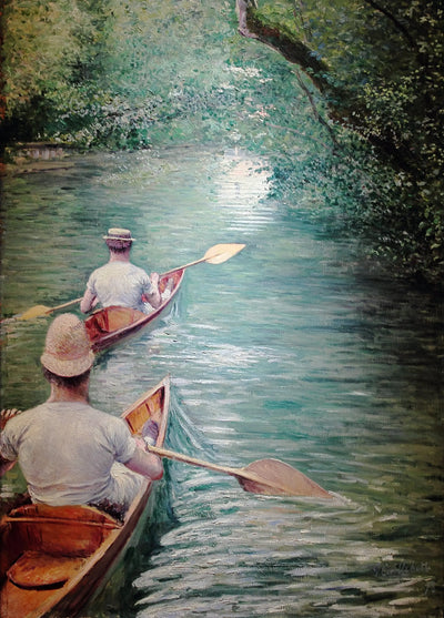 Reproduction du tableau « Périssoires - Gustave Caillebotte » par Alpha Reproduction en peinture à l’huile