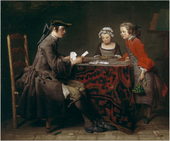 Les Tours de Cartes - Jean Siméon Chardin