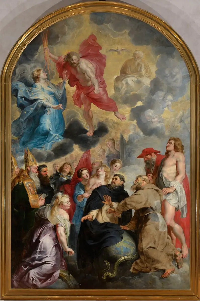 Saint Dominique et Saint François préservant le monde de la colère du Christ - Peter Paul Rubens - Alpha Reproduction