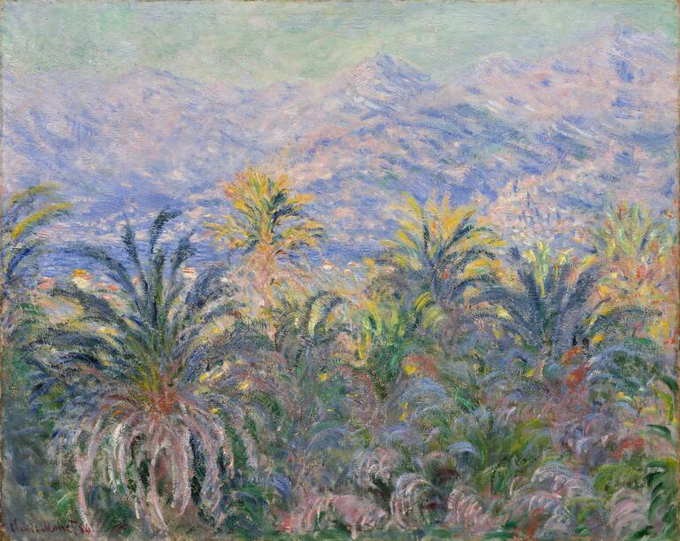 Bordighera'daki Palmiye Ağaçları - Claude Monet