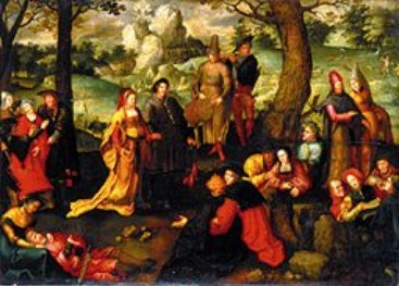 Scènes de la vie de sainte Marie-Madeleine. - Lucas van Leyden