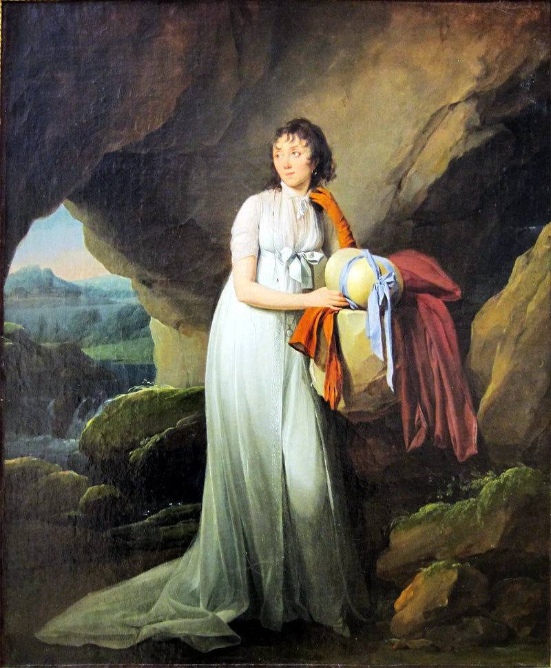 Mme d'Aucourt de Saint-Just Hanımı Portresi - Louis-Leopold Boilly