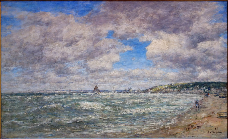 Deauville Kıyısı - Eugène Boudin